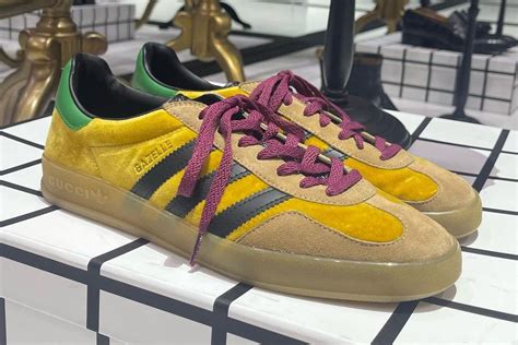 adidas gucci yellow shoes|Gucci Adidas shoes for men.